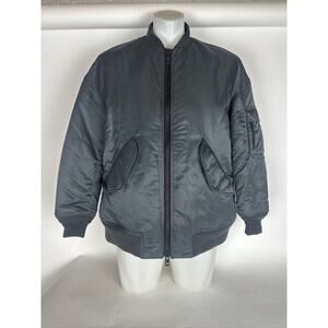The Reracs Mens Bomber Jacket Gray Size F?